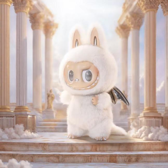 High quality 38CM Big Doll  LABUBU ZIMOMO Great leader, LABUBU ARCHANGEL Vinyl Plush Doll