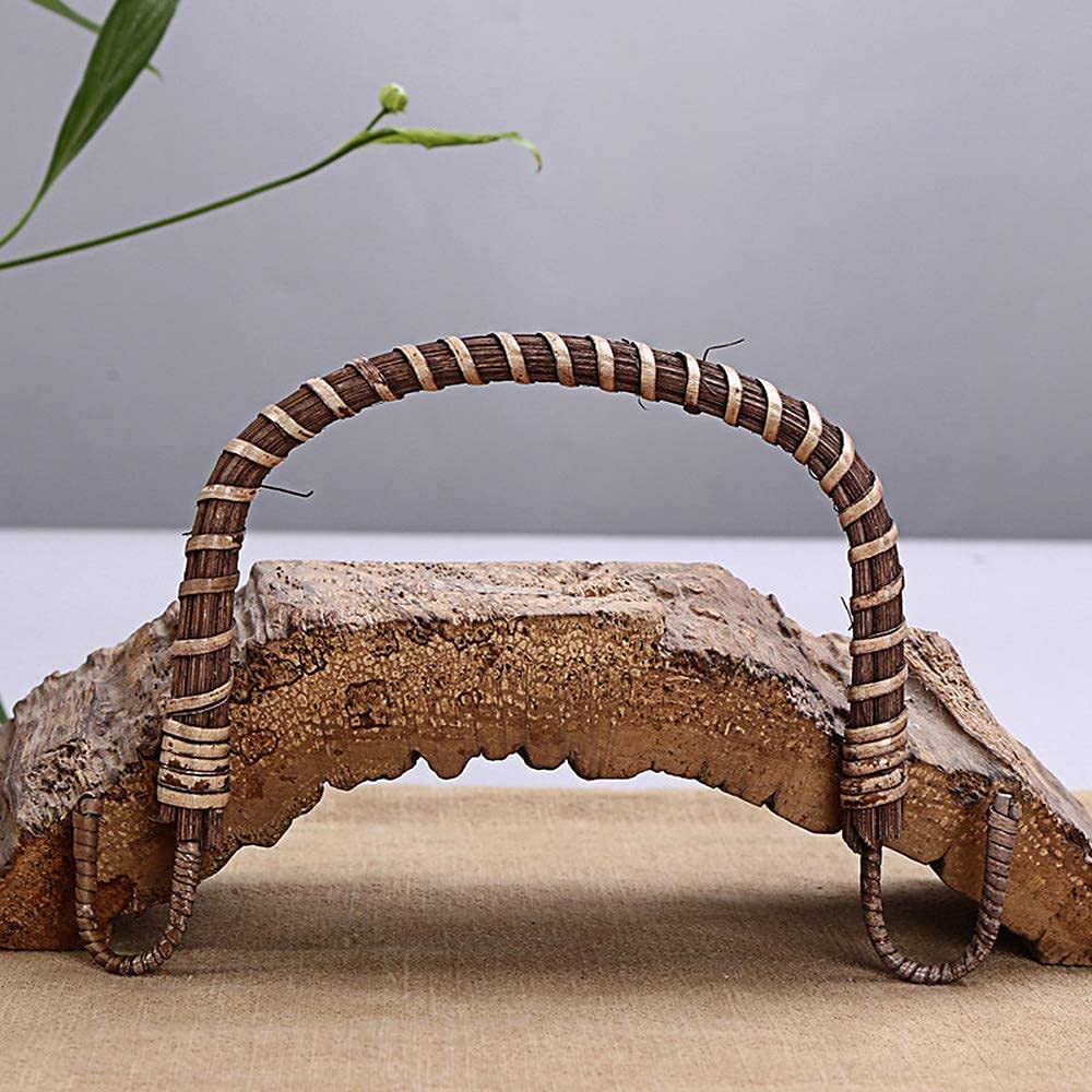 Rattan Teapot Handle Kung Fu Tea Pot Rattan Woven Handle Japan Style Wired Teapot Handle Replacement for Ceramic Pot Pottery Pots