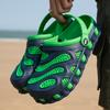 2022 Men Sandals Fashion Summer Hole Shoes Rubber Clogs Men Garden Shoes Outdoor Beach Flat Sandals Slippers Green Blue