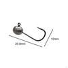 20 Pieces Egg Fishing Hooks Baits Attachments Practical High Carbon Steel Portable Equipment