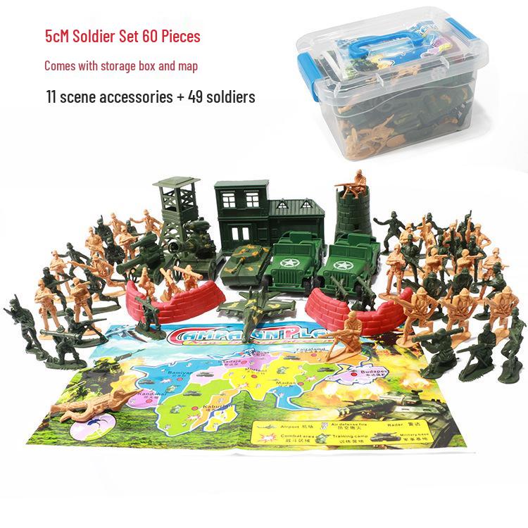 Children s 5cm Soldier Set Military Model War Game Sand Table