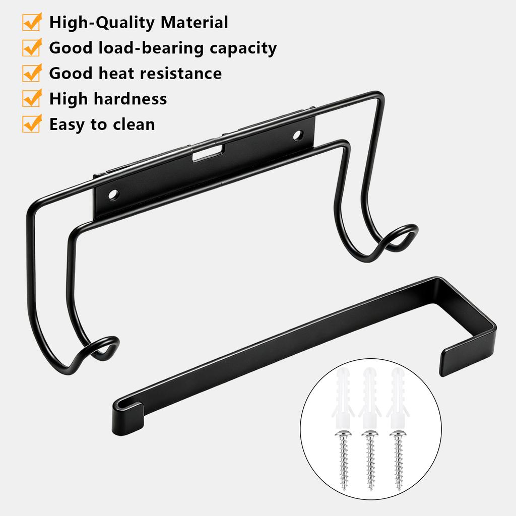 Ironing Board Holder Wall Mount/Over The Door Ironing Board Hanger, Sturdy Metal Iron Boards Organizer For T/Y Leg Ironing Board