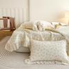 Korean Style Thickened All-Cotton Lace Bedspread Set (1.8m)