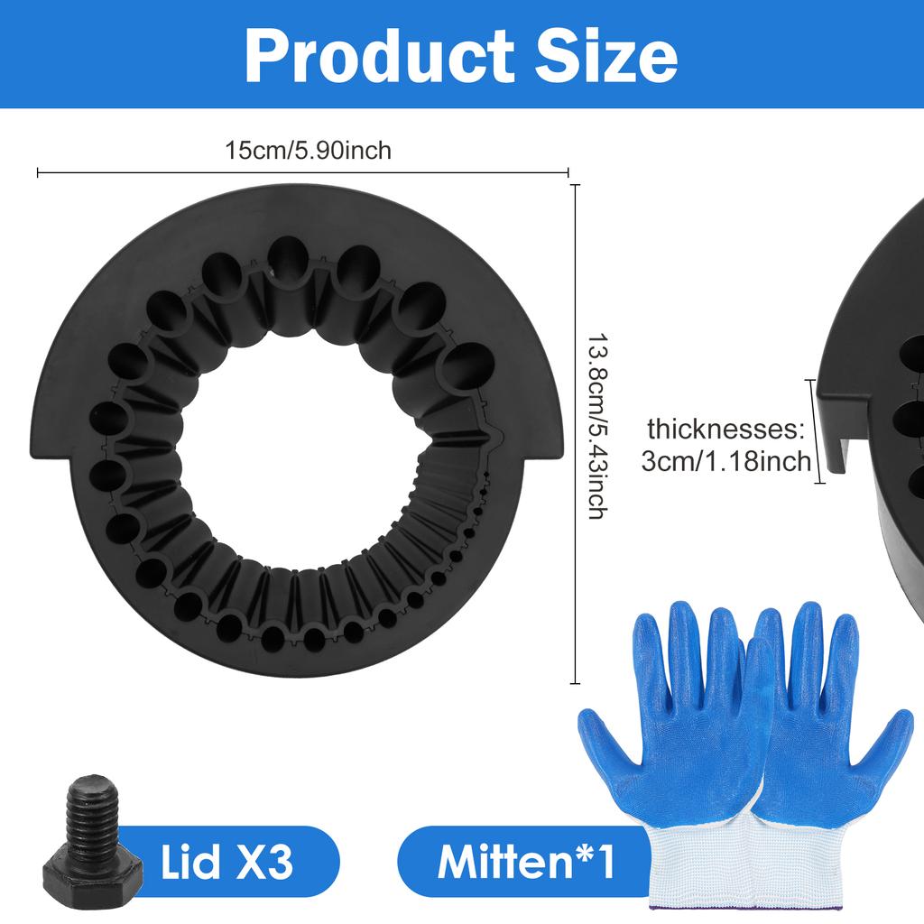 Efficient Drill Bit Sharpener Jig Multipurpose Grinding and Polishing Universal Angle Grinder Attachments with Gloves Screws