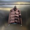 Mens Stand Collar Down Jacket With Color Block Design Lightweight Warm Winter Coat Couples