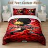Set Biancheria da Letto 1 Copripiumino 2 Federe Stampa Miraculous Ladybug Morbido Tessuto per Letto Decorazione Camera da Letto