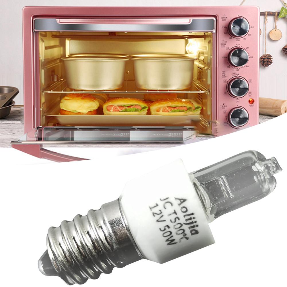 50W 12V E14 Oven Light Bulb Microwave Oven Lamp High Temperature Resistant 500℃ Halogen Lamp Bulb Dryer Microwave Light Dropship