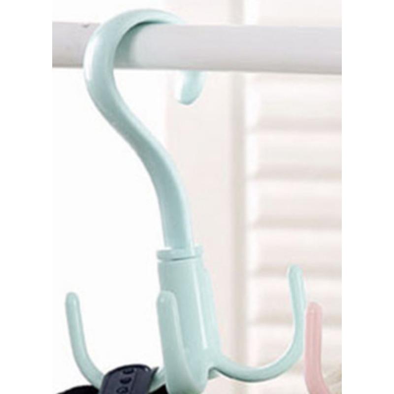 Drehbarer Haken mit vier Krallen, multifunktionaler Kleiderhaken für die Garderobe, Taschenhaken aus Kunststoff mit 4 Krallen, Haken für Seidenschals und Krawatten, Aufbewahrungshaken