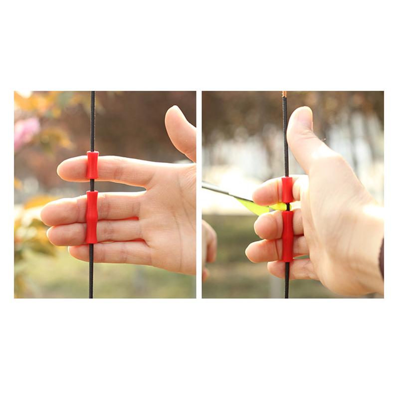 3Pcs/Set Archery Bow String Silencer Stabilizer Silicone Finger Protector For Compound Bow/Recurve Longbow Hunting Shooting