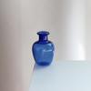 Miniature Vase, Tiny Blue Glass Vase, Small Flower Holder, Cute Mini Vase for Miniature Houses DIY Refrigerator Magnets (Magnets Not Included)