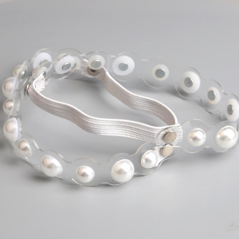 Transparent Pearl Elastic No-Slip High Heel Shoelaces
