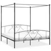 Day and Night - Day and Night Canopy Bed Frame Without Mattress Grey Metal 180x200 Cm