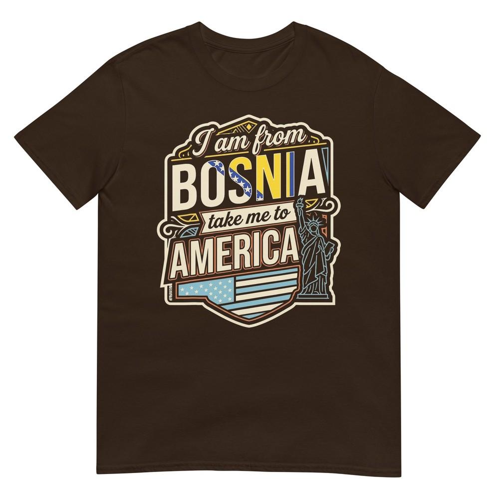 Sono dalla Bosnia Portami in America Maglietta