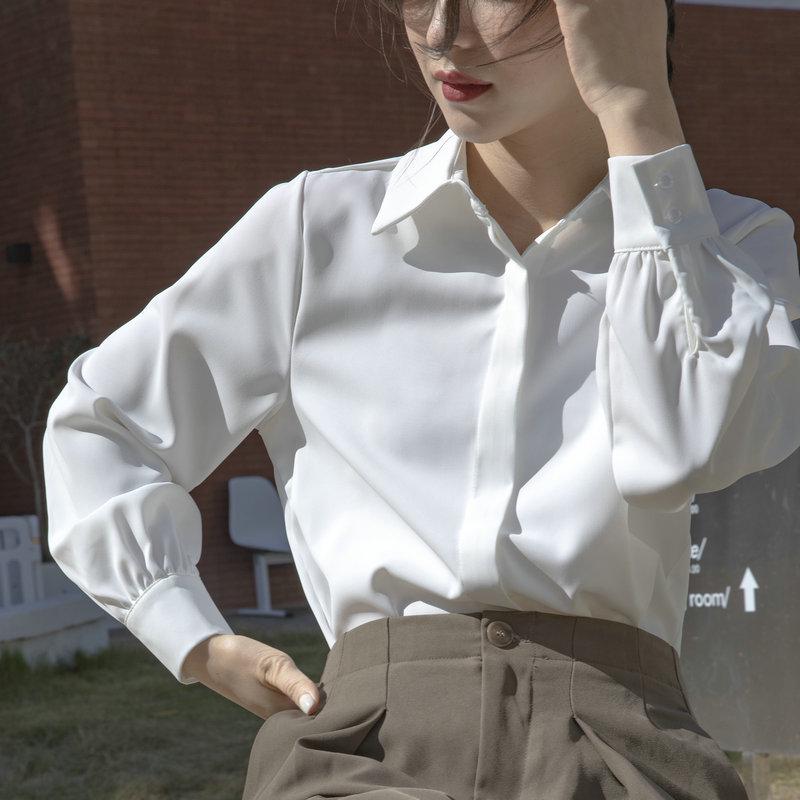 Women's Elegant Long-Sleeve Chiffon Shirt - Spring/Summer Fashion
