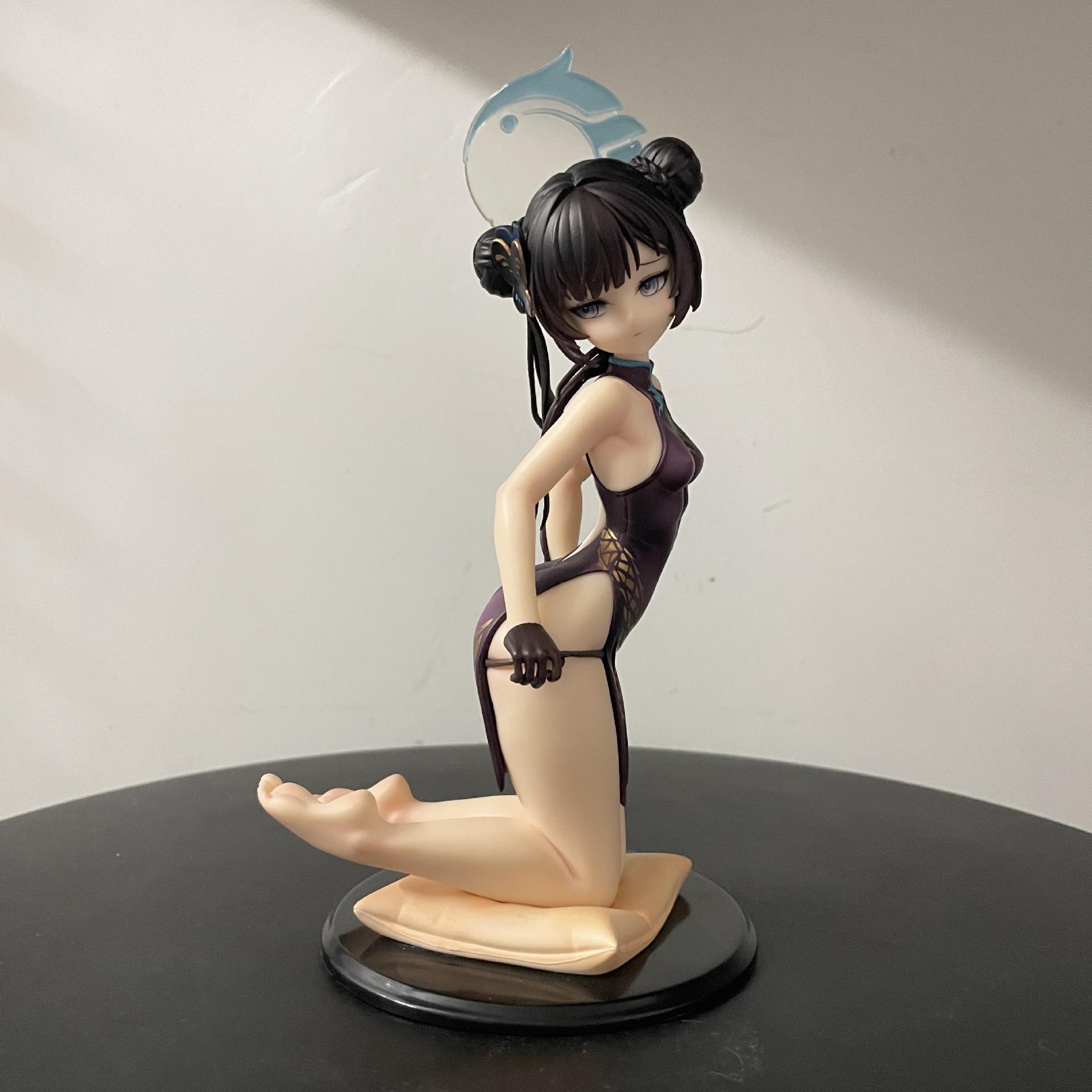 

18cm Kneeling Blue Archive Kisaki Hermit Girls Toys Chinese Anime Figures PVC Action Figure Toy Game Collectible Model Doll without box