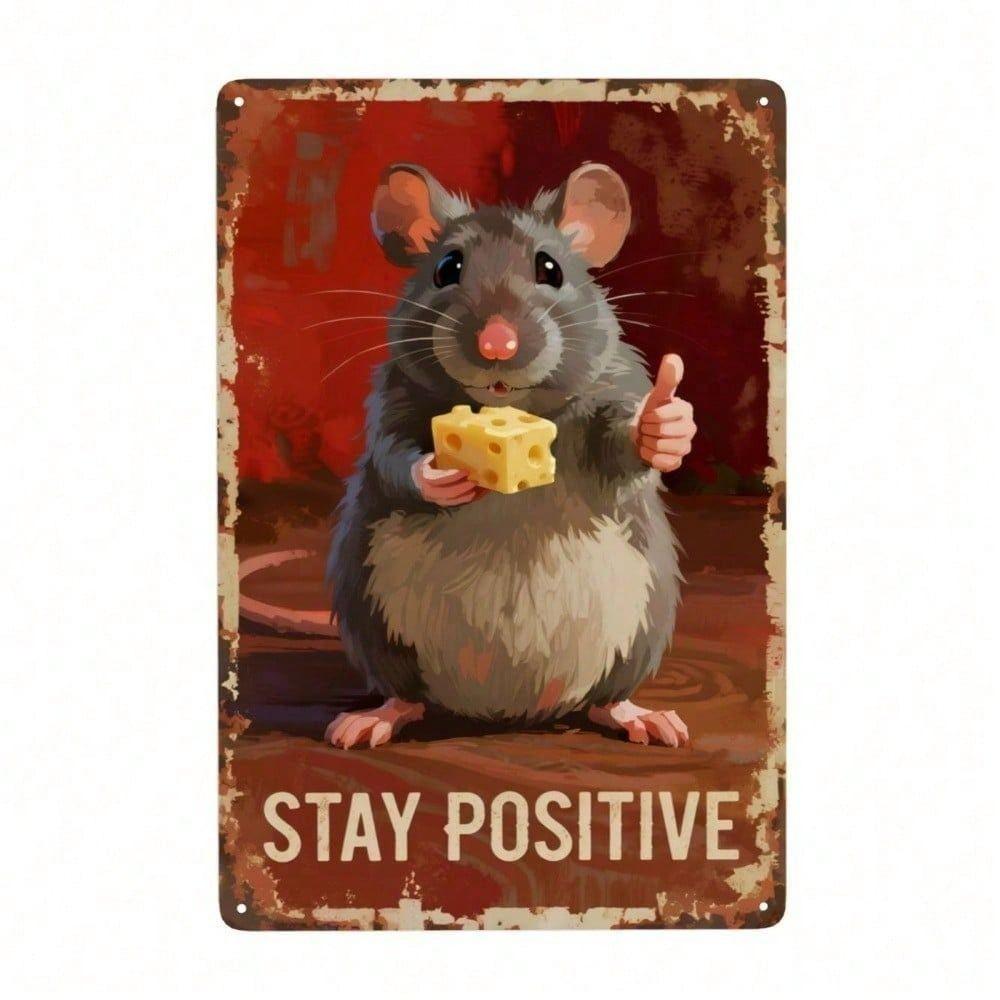Vintage Metal Poster Positive Motivational Wall Decor Home Bar Garage