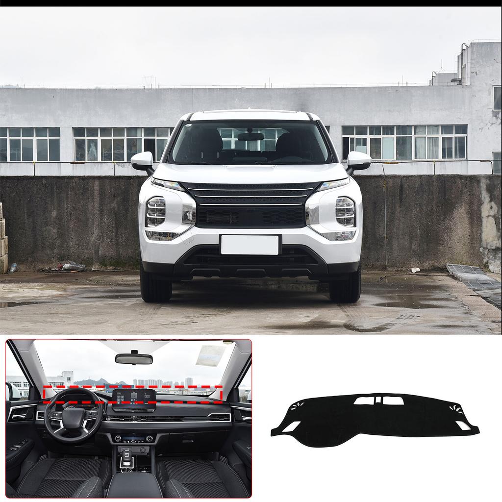 Car Dashboard Cover Dash Cover Mat Without HUD for Mitsubishi Outlander