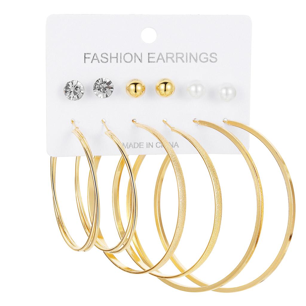 2023 New Earrings Franc Diamond Earrings Exaggerate Earrings Fashion Set Elegant Charm Gold Luxury Earrings Gift Couple Earrings Set