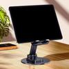 Tabletop Phone Stand Angle Height Adjustable Rotating Cellphone Cradle Desk Tablet Holder Mount Foldable for Video