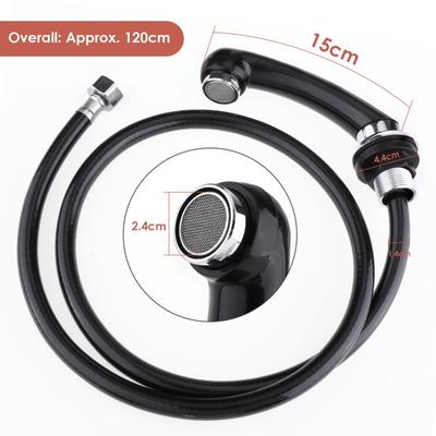 Bathroom Faucet Connector,High Density 1/2 Salon Shower Sprayer Tube Hose Kitchen Fittings