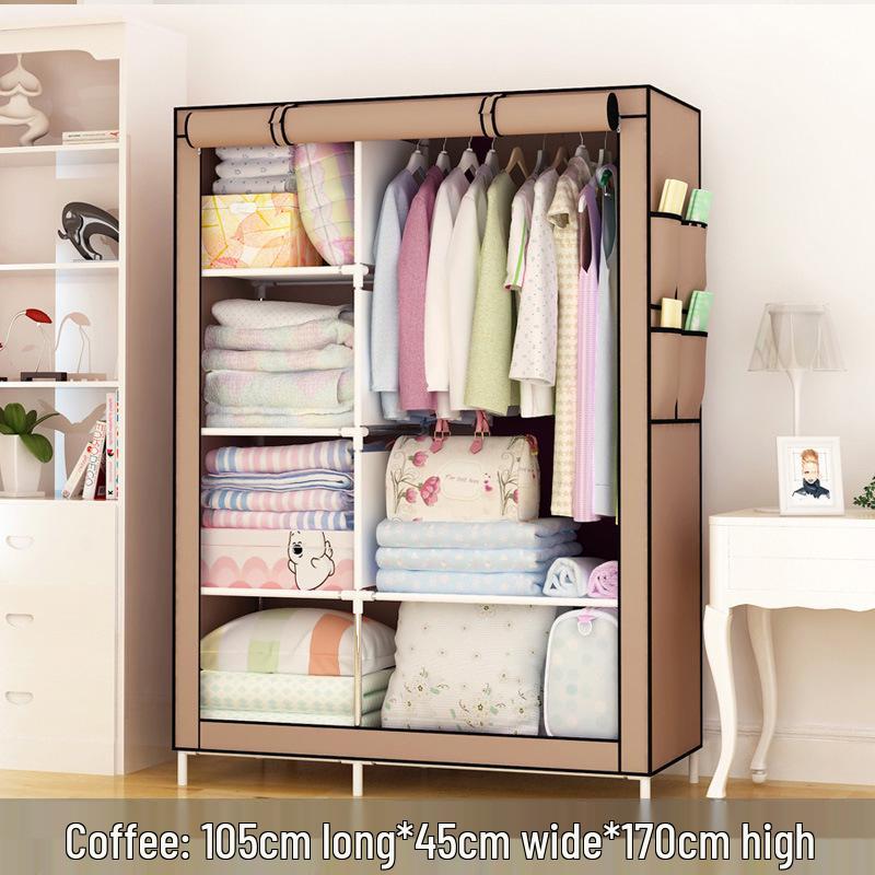 Yarui Fan Compact Dustproof Cloth Wardrobe for Dormitory