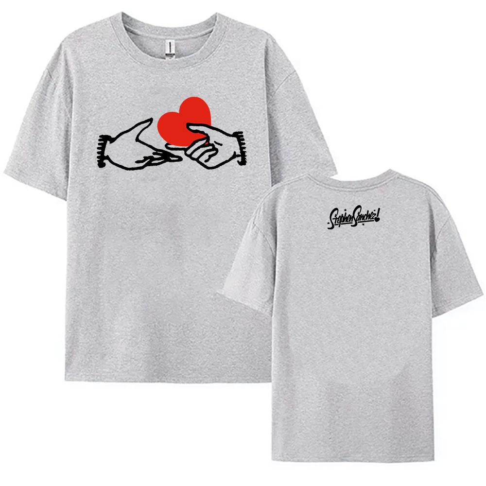 Stephen Sanchez Love,Love,Love Album T-shirt Short Sleeve Cotton O-neck Female Tshirts Unisex Streetwear Casual Summer Tees Top