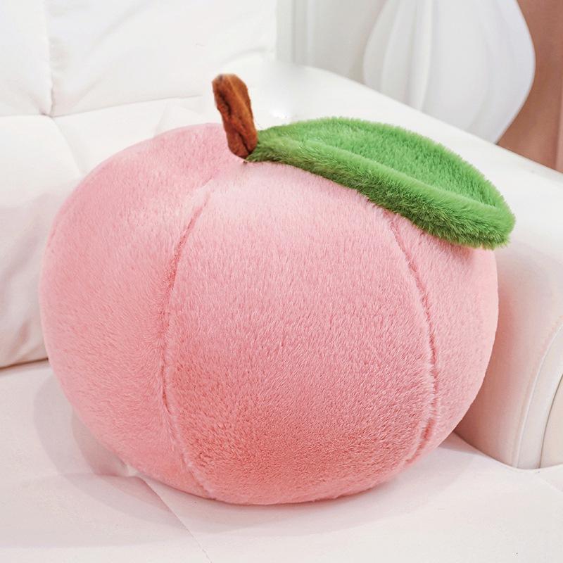 Cartoon Fruit Green Apple Throw Pillow Plush Toy Doll Red Apple Doll Home Pillow Girl Doll