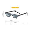 8 Bit Thug Life Sunglasses Shades Pixelated Ladies Sunglasses Eyeglasses Mosaic Sunglasses For Men Women Unisex Gift Toy Glasses