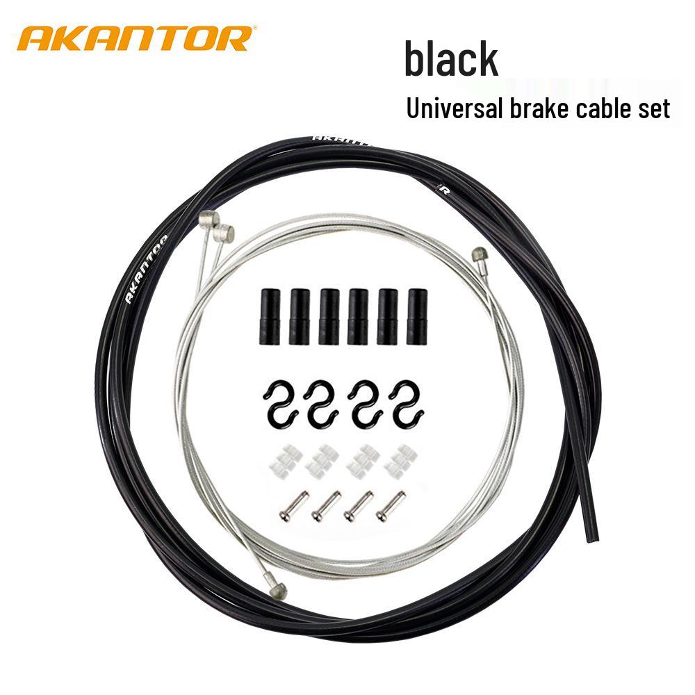 AKANTOR Bicycle Brake & Gear Shift Cable Set for Mountain, Road, or Folding Bikes