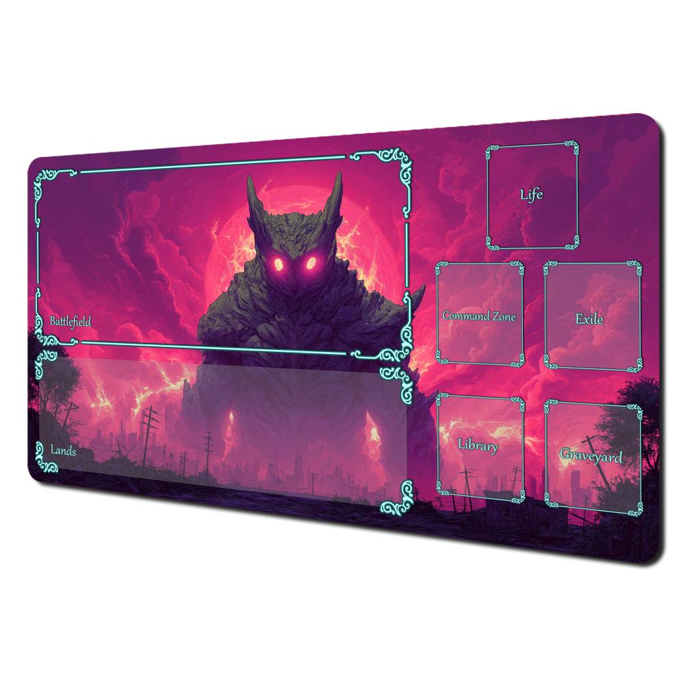 AntiSlip Stain Proof PTCG PlaymatRamen Art Card Game Mat Durable Gaming Desk Pad for Players