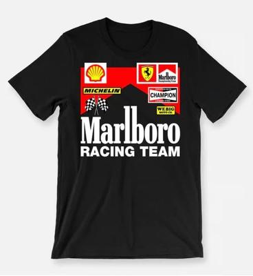 Marlboro Formula Racing T-Shirt Vintage Style Graphic Tee Unisex