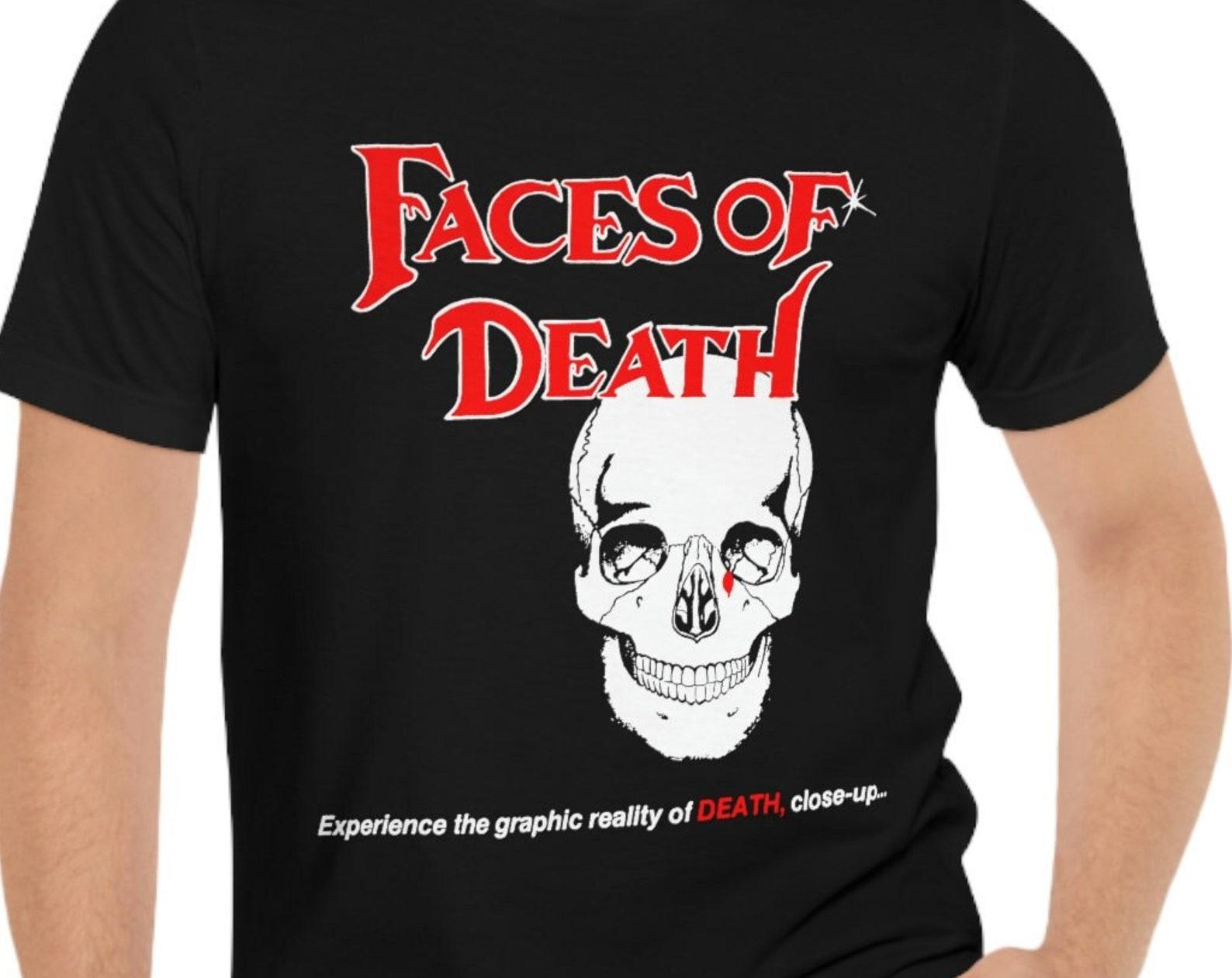 Faces Of Death T-Shirt Black Short Sleeve Movie Tee S