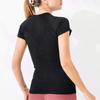 Quick Dry Seamless Sport T Shirt Women Solid Color Short Sleeve Yoga Shirt Running Fitness Gym Shirts Workout Tops