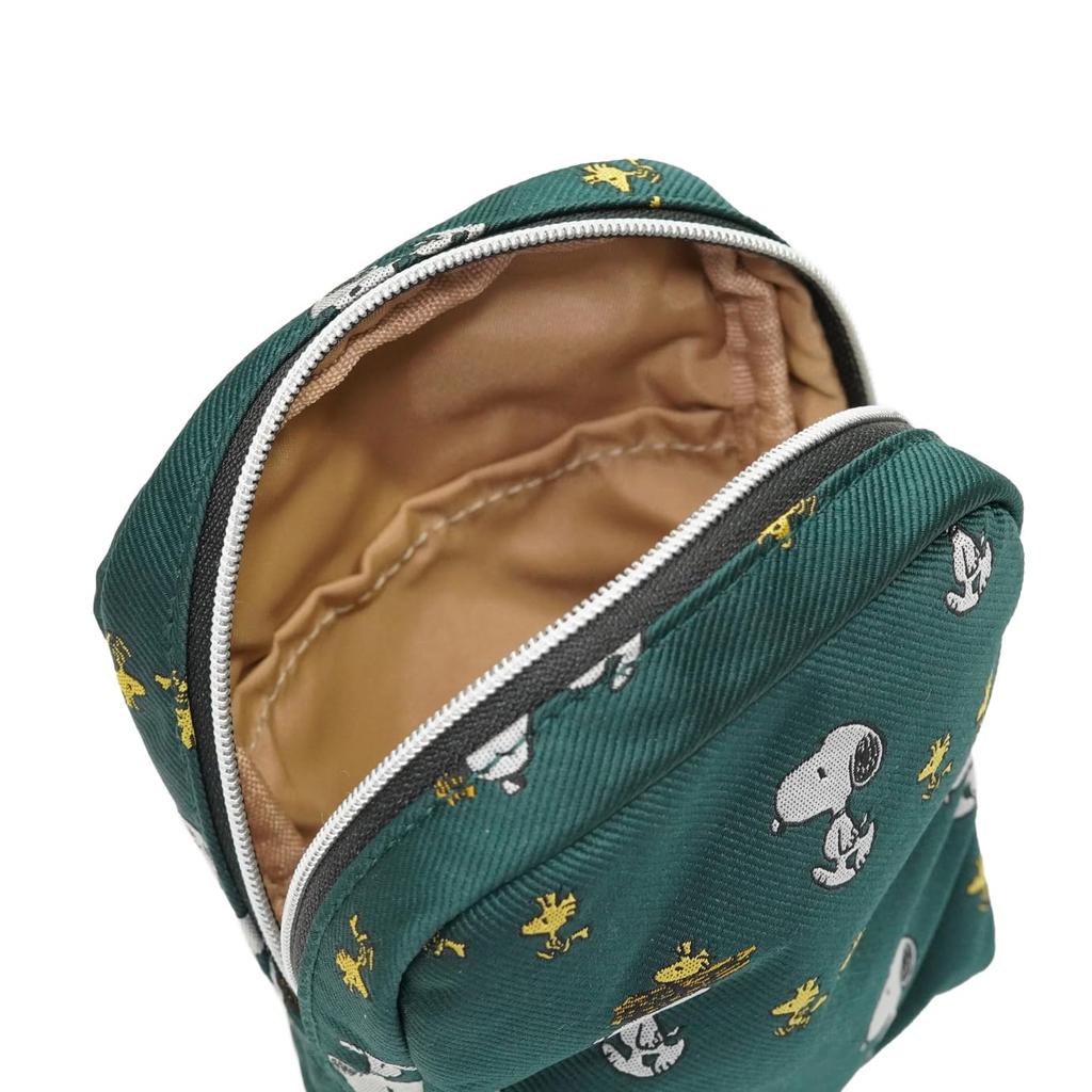 PEANUTS Cosmetic Pouch and Woodstock PND50256 Green (Snoopy design)