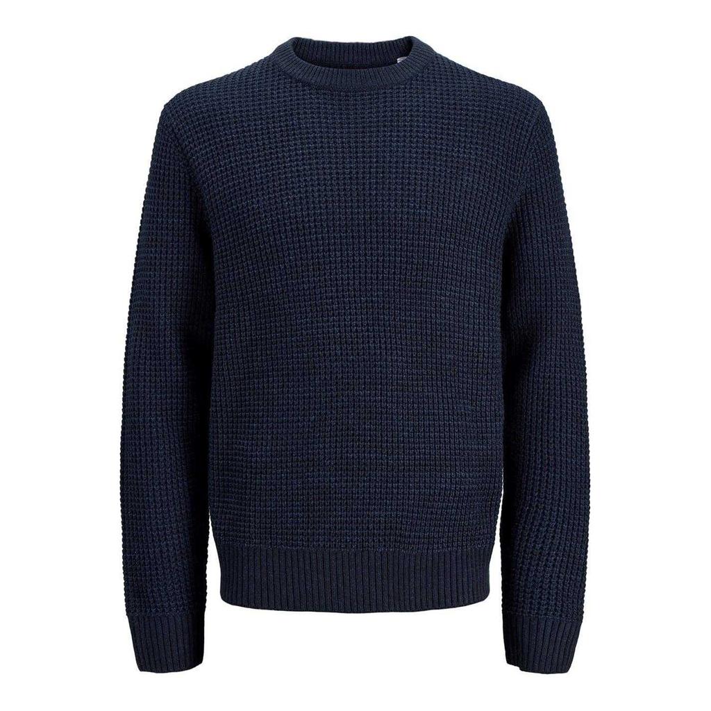 Jack And Jones Mens Textured Long-Sleeved Jumper