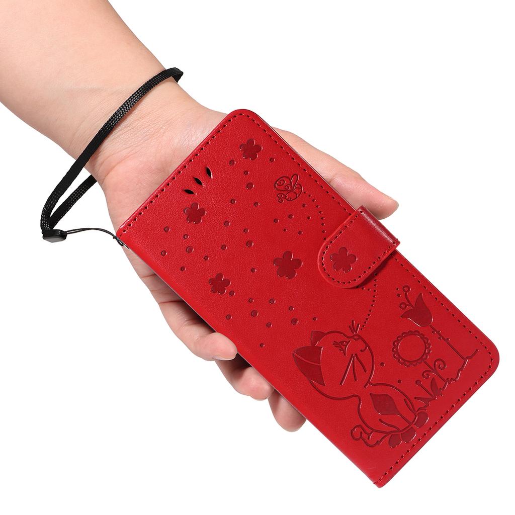 For Xiaomi Poco M8 5G/Redmi Note 15 5G (Global) Leather Wallet Case Cat Bee Pattern Phone Cover Stand