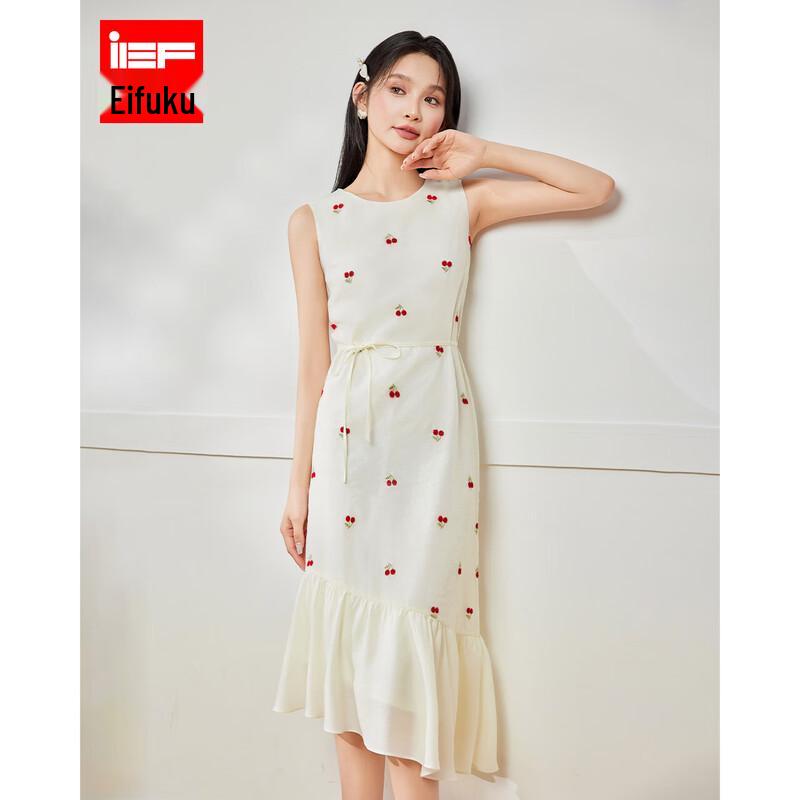 

IEF Women s French Sweet Sleeveless Midi Dress L