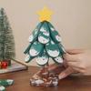 Christmas Tree Trivet for Hot Dishes Solid Wood Heat Resistant Pot Holder Folding Festive Table