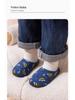 Kids' Non-Slip Velvet-Lined Cotton Slippers – Soft Sole Warm Shoes for Boys & Girls.