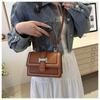 Black White Khaki Blue Brown Korean Style Fashion Handbag 2024 Spring Small Square Bag