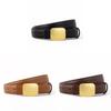 Womens Leather Belt With Alloy Buckle For Dress And Pants Casual Wear