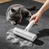 Pet Hair Remover Roller with Deshedding Brush Portable Cat Hair Remover Reusable Lint Roller for Cat And Dog Hair On Furniture Sofas Carpets Cars
