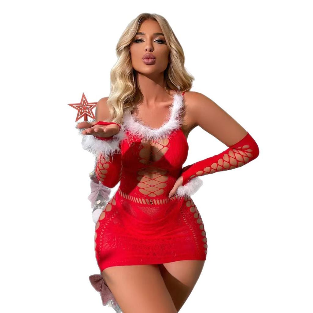 Plus Size European & American Sexy Christmas Lingerie Sets for Women