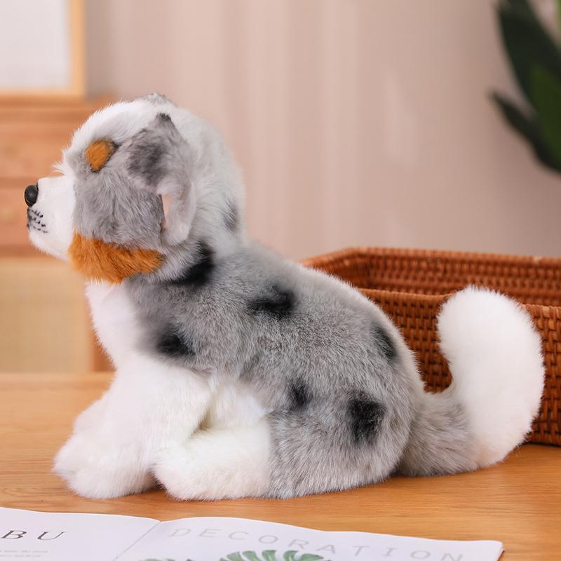 Jouets Peluches Chiot Simulation Haute Qualité Mignon Animaux en Peluche Doberman Bouvier Bernois Réalistes Poupée Animal de Compagnie Cadeau Enfant