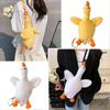 Cute Plush Goose Mini Backpack Crossbody Shoulder Bag Purse for Kids Girls Women