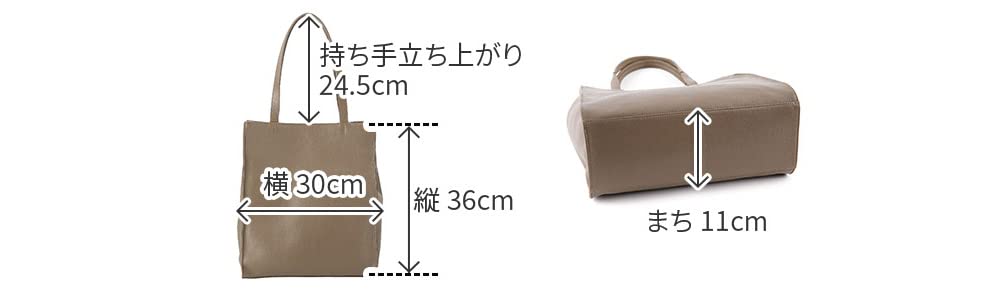 Tote genuine [SONNE] bag, leather, men's, black, SO-SOX019-BK