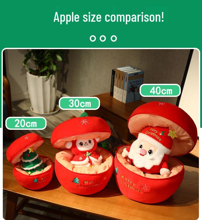 Santa & Reindeer Plush Toy - Cute Christmas Eve Gift for Girls