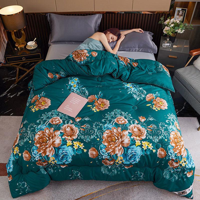 Potištěná hedvábná přikrývka Čínská klasická přikrývka Silná hřejivá velká přikrývka Špičkové povlečení