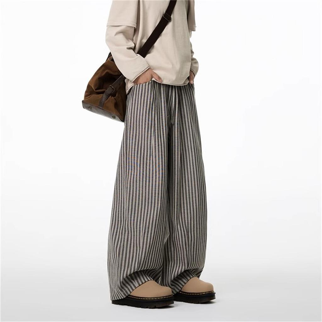 Women's Black Gothic Striped Long Pants Baggy Sweatpants Harajuku Y2k Emo Vintage Oversize Trousers Japanese 2000s Style Clothes