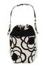 Insulated Drawstring Bag for Soup Lunch and Snacks and Fits 400ml Removable Handle Jars, Jars, Fruit; Thermos; (Camellia, Off-white)